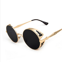 Gothic Round Vintage Sun-Gasses - Thumbnail 2