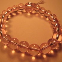 Pink Stretchy Glass Bracelet