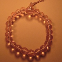 Pink Stretchy Glass Bracelet