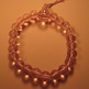 Pink Stretchy Glass Bracelet - Thumbnail 1