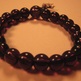 Dark Purple Stretchy Glass Bracelet - Thumbnail 2