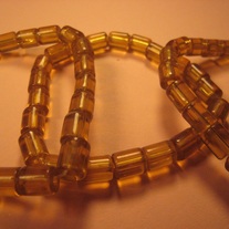 Stretchy Brown Tubes Glass Bracelet