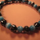 Teal Cat's Eye & Hemalyke Bracelet - Thumbnail 1