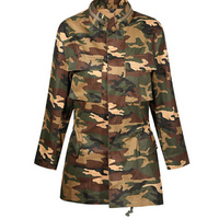Elise Camo Oversized Jacket - Thumbnail 3