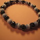 Lt Blue Cat's Eye & Hemalyke Bracelet - Thumbnail 2