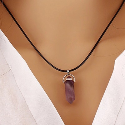 Amethyst gemstone necklace 