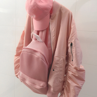 MESH BACKPACK PINK - Thumbnail 2
