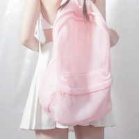 MESH BACKPACK PINK - Thumbnail 4