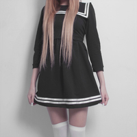 JP SAILOR DRESS BLACK - Thumbnail 1