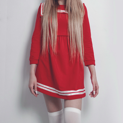 Jp sailor dress red
