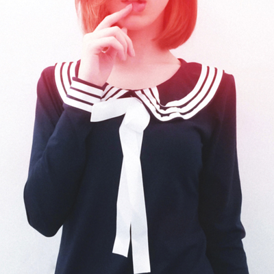 Sailor bowtie uniform navy blue