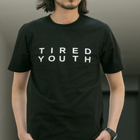 TIRED YOUTH T SHIRT IN BLACK - Thumbnail 1