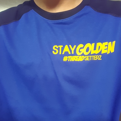 Stay golden raglan tee