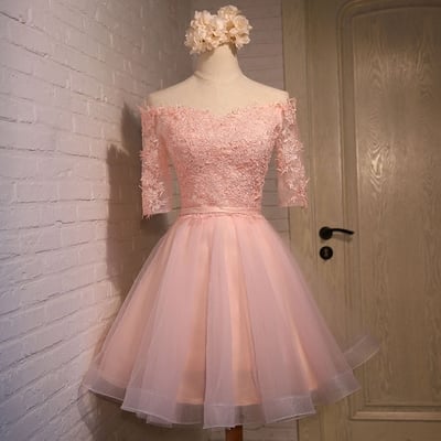 Charming a-line tulle short prom dress,homecoming dresses - Thumbnail 5