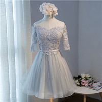 Charming A-line tulle short prom dress,homecoming dresses - Thumbnail 2