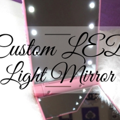 Custom personalized bling rhinestone led lights compact mirror, light up compact mirror,bling compact makeup vanity mirror, light up mirror