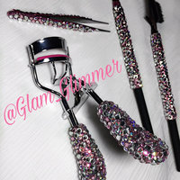 Custom Rhinestone Bling Makeup Brushes & Tools, Eyebrow/Eyelash Brush/tool Set, Eyebrow brush Set, Eyelash Curler Set - Thumbnail 1