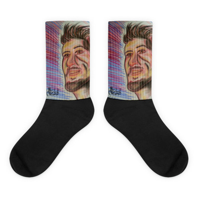 The Poster Boy Black foot socks by Michael David