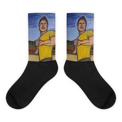 Chasing the sun black foot socks by michael david