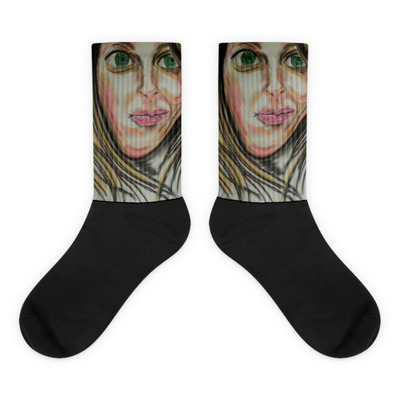 The cheeky one black foot socks by michael david