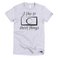 I like to shoot things Short sleeve women's t-shirt - Thumbnail 1