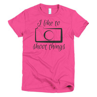 I like to shoot things Short sleeve women's t-shirt - Thumbnail 6