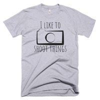 I Like to Shoot things Short sleeve men's t-shirt - Thumbnail 1