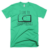 I Like to Shoot things Short sleeve men's t-shirt - Thumbnail 4