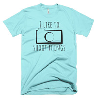 I Like to Shoot things Short sleeve men's t-shirt - Thumbnail 5