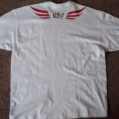 Da hustle don't stop! (white,red&black) shirt.