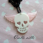 Skull with wings necklaces-1
