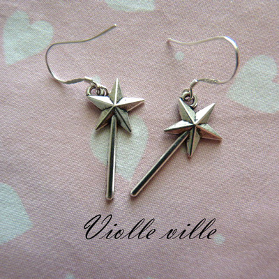 Magic wand earrings