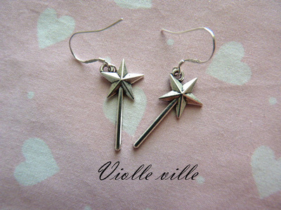 Magic wand earrings