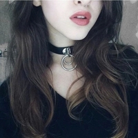 Double ring black choker - Thumbnail 2