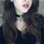 Double ring black choker-2