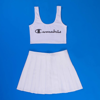 CANNABIS CROP TANK WHITE - Thumbnail 1