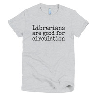 Librarians are Good for Circulation Short sleeve women's t-shirt - Thumbnail 3