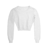 FURRY LONG SLEEVE TOP (CLICK FOR MORE COLORS) - Thumbnail 1