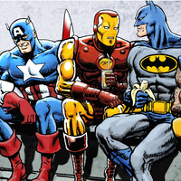 Marvel & DC Superheroes Lunch Atop A Skyscraper - Art Print - Thumbnail 2