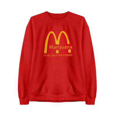 Marijuana red sweatshirt