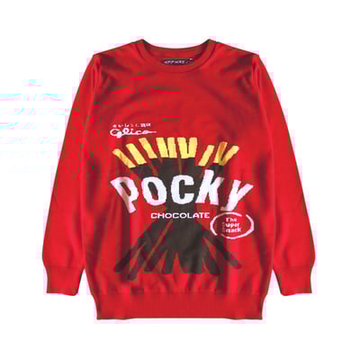 POCKY JACQUARD SWEATER-CHOCOLATE