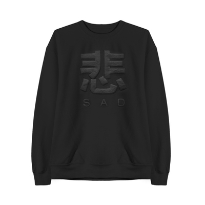 Sad sweatshirt black