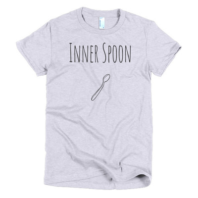 Inner spoon short sleeve women's t-shirt