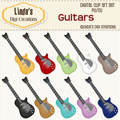 Guitars (ClipArt Set)