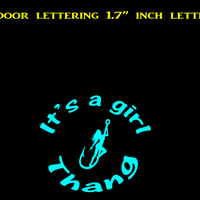 It's a girl thang outdoor vinyl lettering decal handmade - Thumbnail 2