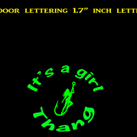 It's a girl thang outdoor vinyl lettering decal handmade - Thumbnail 3