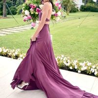 Stylish 2 pieces halter long prom dress,evening dresses - Thumbnail 3