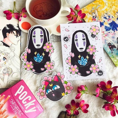 Little kao-san - stickers