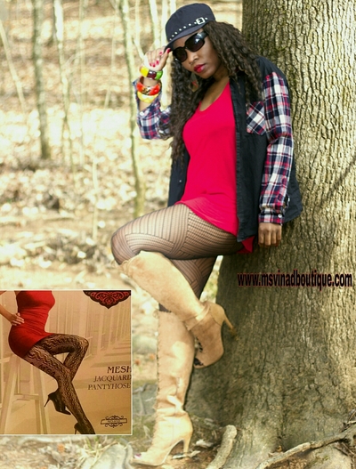 Pattern Mesh Pantyhose