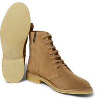 HANDMADE BROWN ANKLE HIGH CHUKKA LACE UP BOOTS MEN  - Thumbnail 2